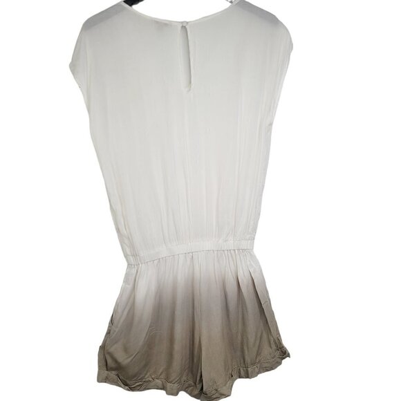 Anama White Forest Green Ombre SOFT Romper - Picture 4 of 6